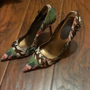 Multicolor ALDO heels with buckle detail